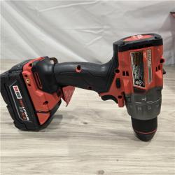 AS-IS MILWAUKEE FUEL 18V Lithium-Ion Brushless Cordless Hammer Drill and Impact Driver Combo Kit (2-Tool) with 2 Batteries