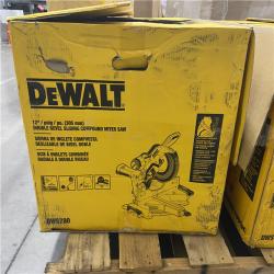As-Is- DEWALT 15 Amp Corded 12 in. Double Bevel Sliding Compound Miter Saw