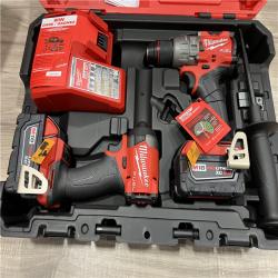 NEW Milwaukee FUEL 18V Lithium-Ion Brushless Cordless Hammer Drill and Impact Driver Combo Kit