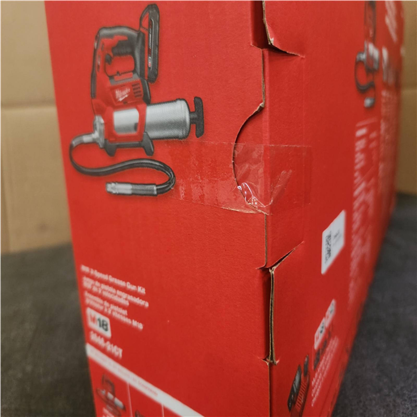 Phoenix NEW Milwaukee M18 18V Lithium-Ion Cordless Grease Gun 2-Speed with (1) 1.5Ah Batteries, Charger, Tool Bag (SEALED)