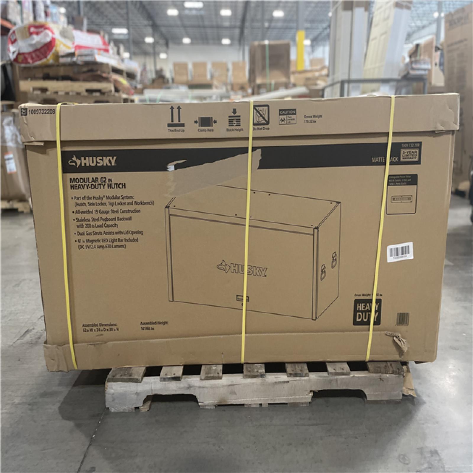 DALLAS LOCATION- AS-IS HUSKY Heavy Duty 62 in. W x 24 in. D Matte Black Top Tool Chest