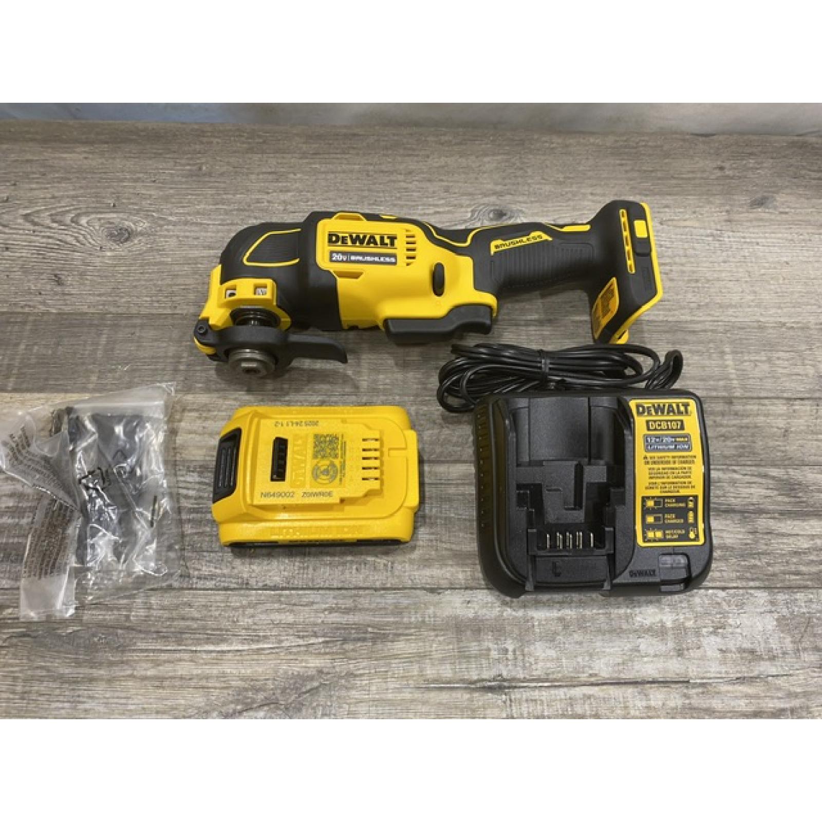 AS-IS DEWALT ATOMIC 20V MAX Cordless Brushless Oscillating Multi Tool Kit