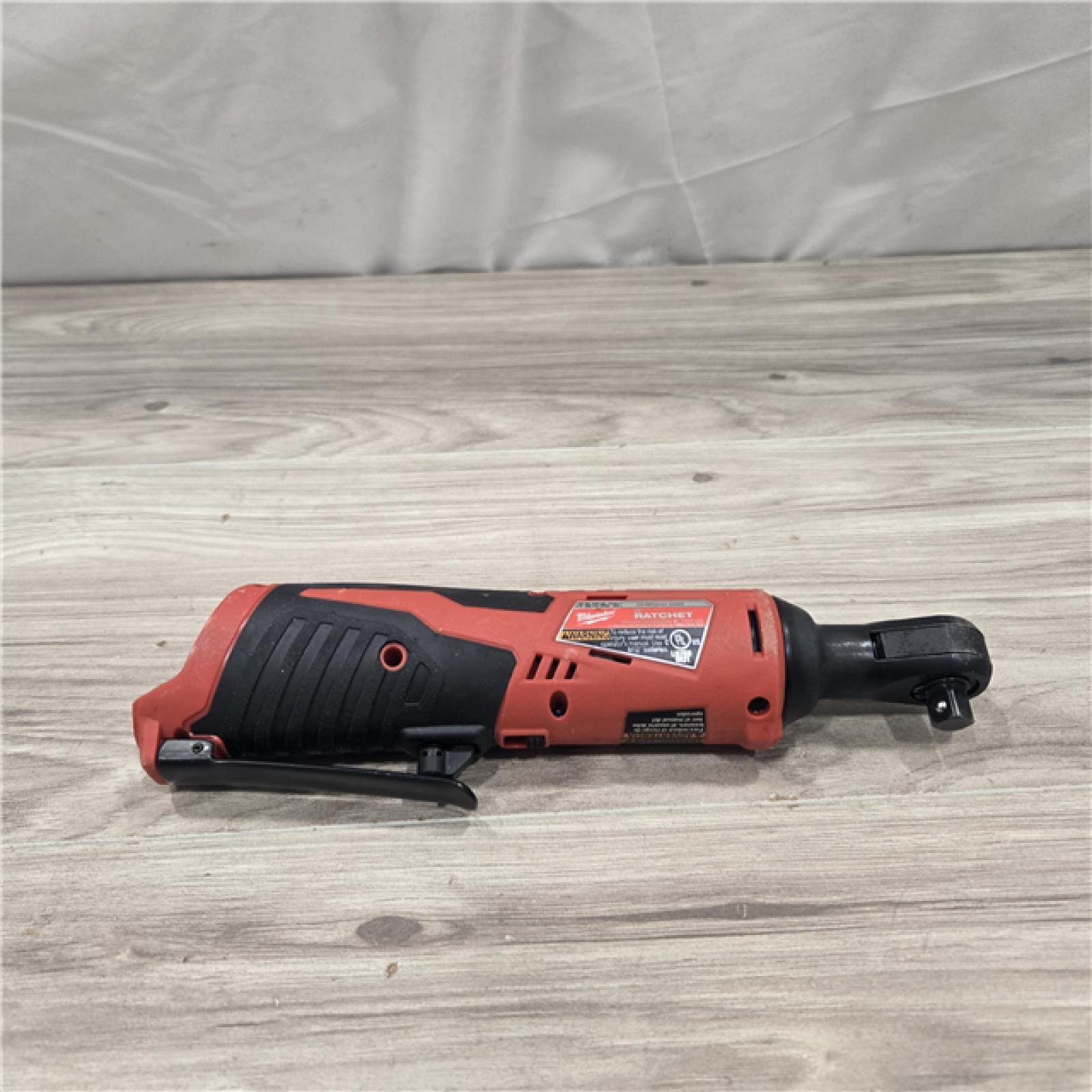 AS-IS MILWAUKEE 2457-20 .38 in. M12 Cordless Ratchet (Tool-Only)