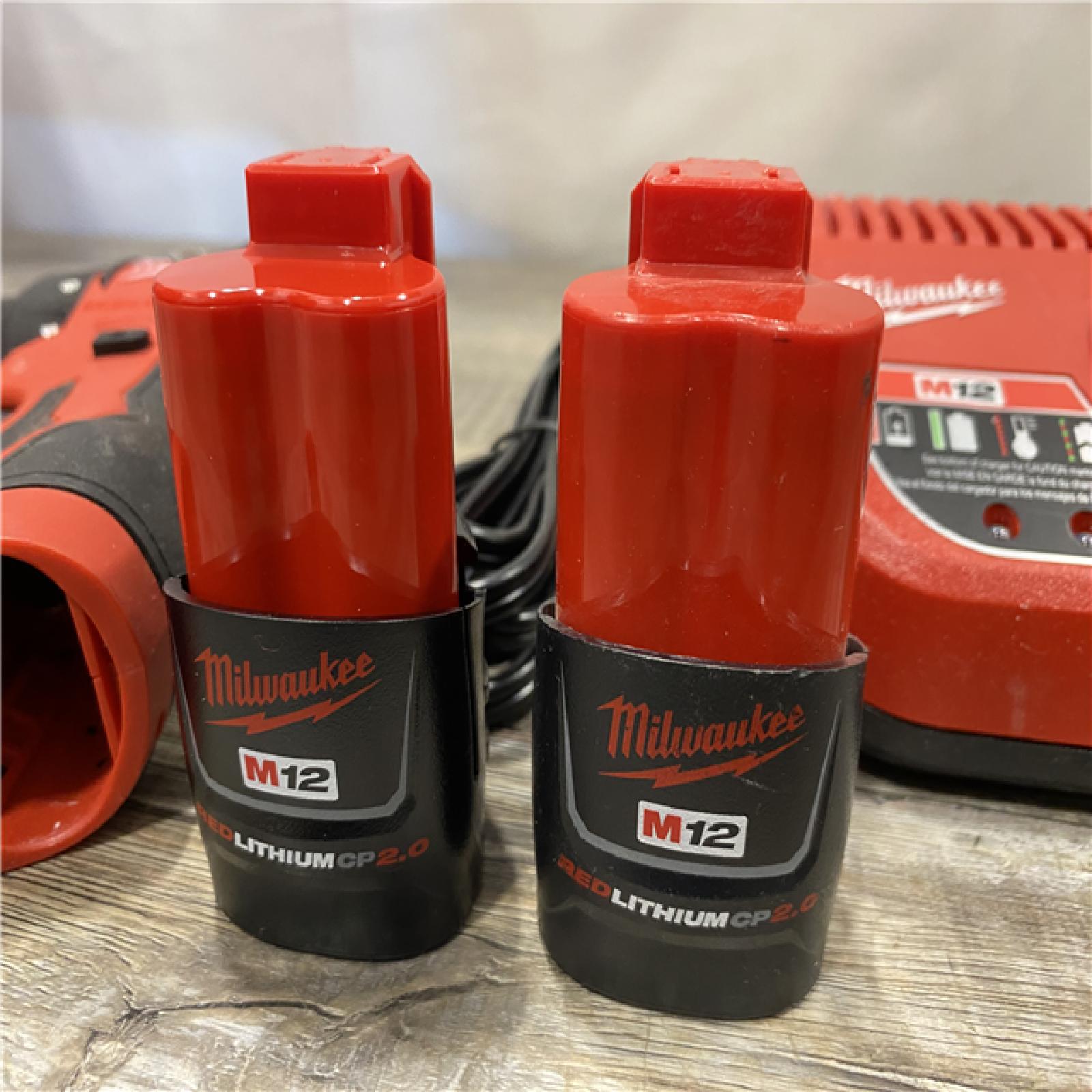 AS-IS Milwaukee 12-Volt Lithium-Ion Brushless Cordless Subcompact Brushless Drill Driver Kit