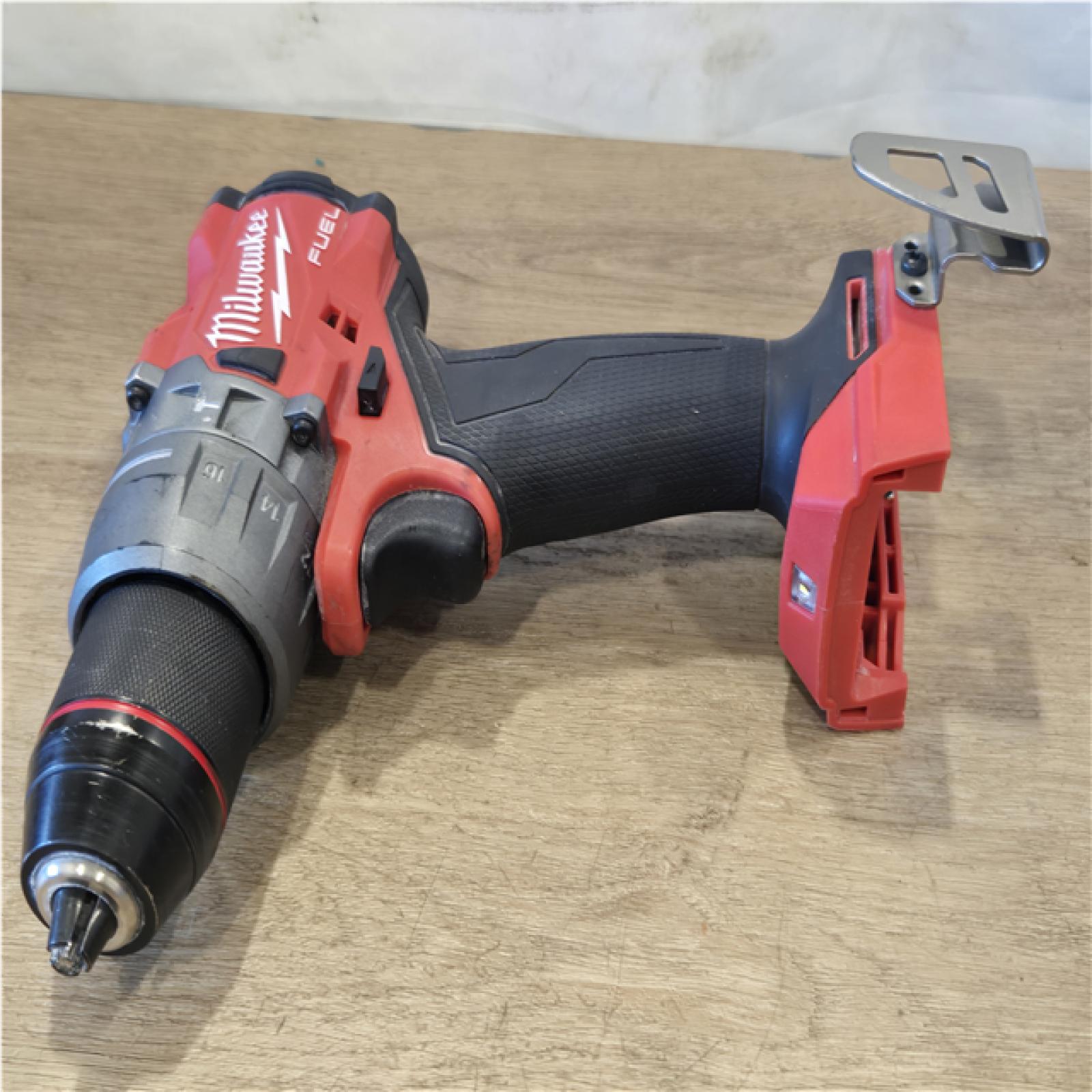 AS-IS Milwaukee FUEL 18V Lithium-Ion Brushless Cordless 1/2 in. Hammer Drill/Driver (Tool-Only)