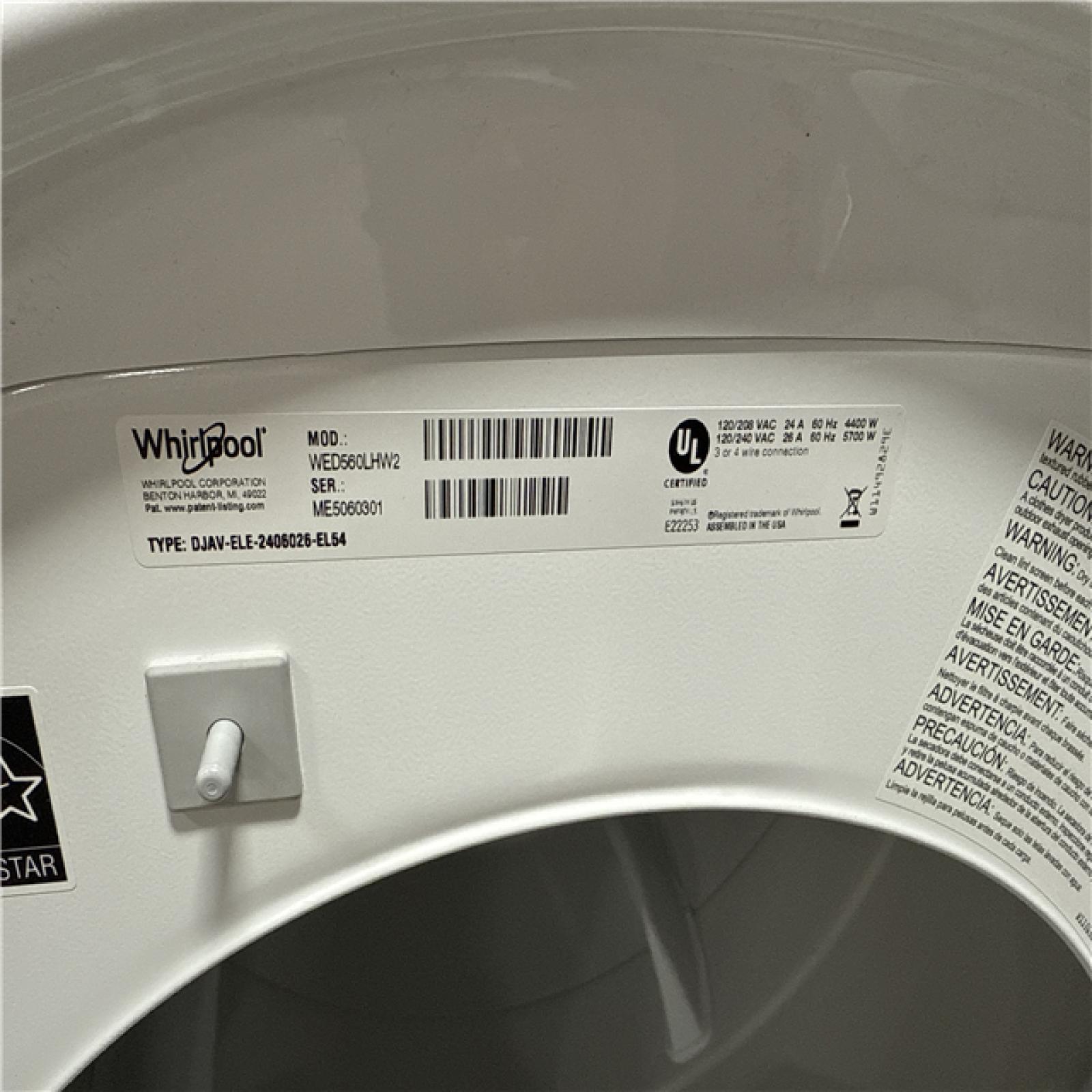 California AS-IS Whirlpool Washer & Dryer