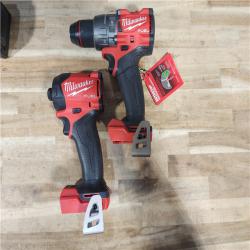 HOUSTON LOCATION - AS-IS MILWAUKEE 2 TOOL COMBO KIT W/ (2) BATTERY & CHARGER