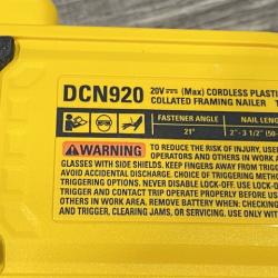 AS-IS DEWALT 20-Volt 21° Cordless Framing Nailer (Tool-Only)