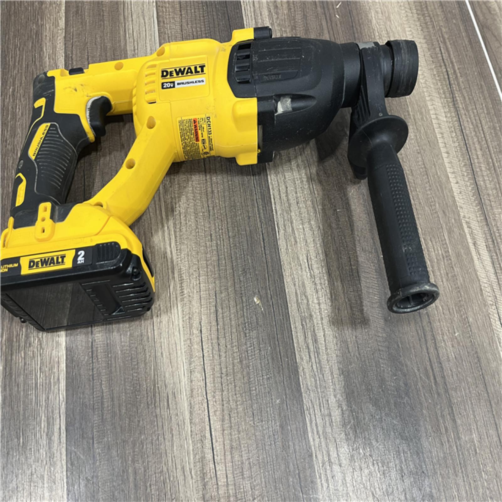 AS-IS DEWALT 20V MAX Cordless Brushless 1 in. SDS Plus D-Handle Concrete and Masonry Rotary Hammer (Tool Only)