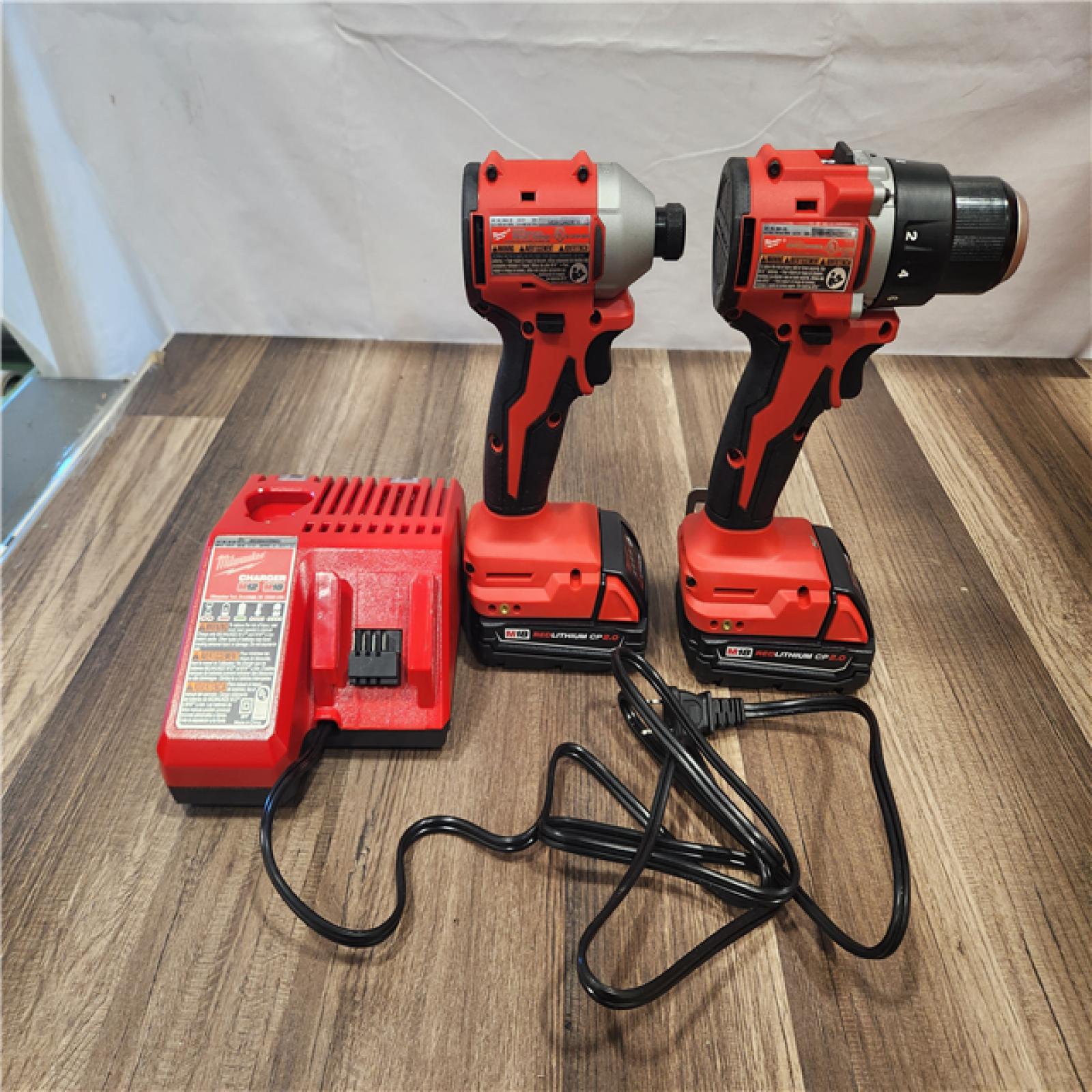 AS-IS- Milwaukee M18 Compact Brushless 2-Tool Combo Kit