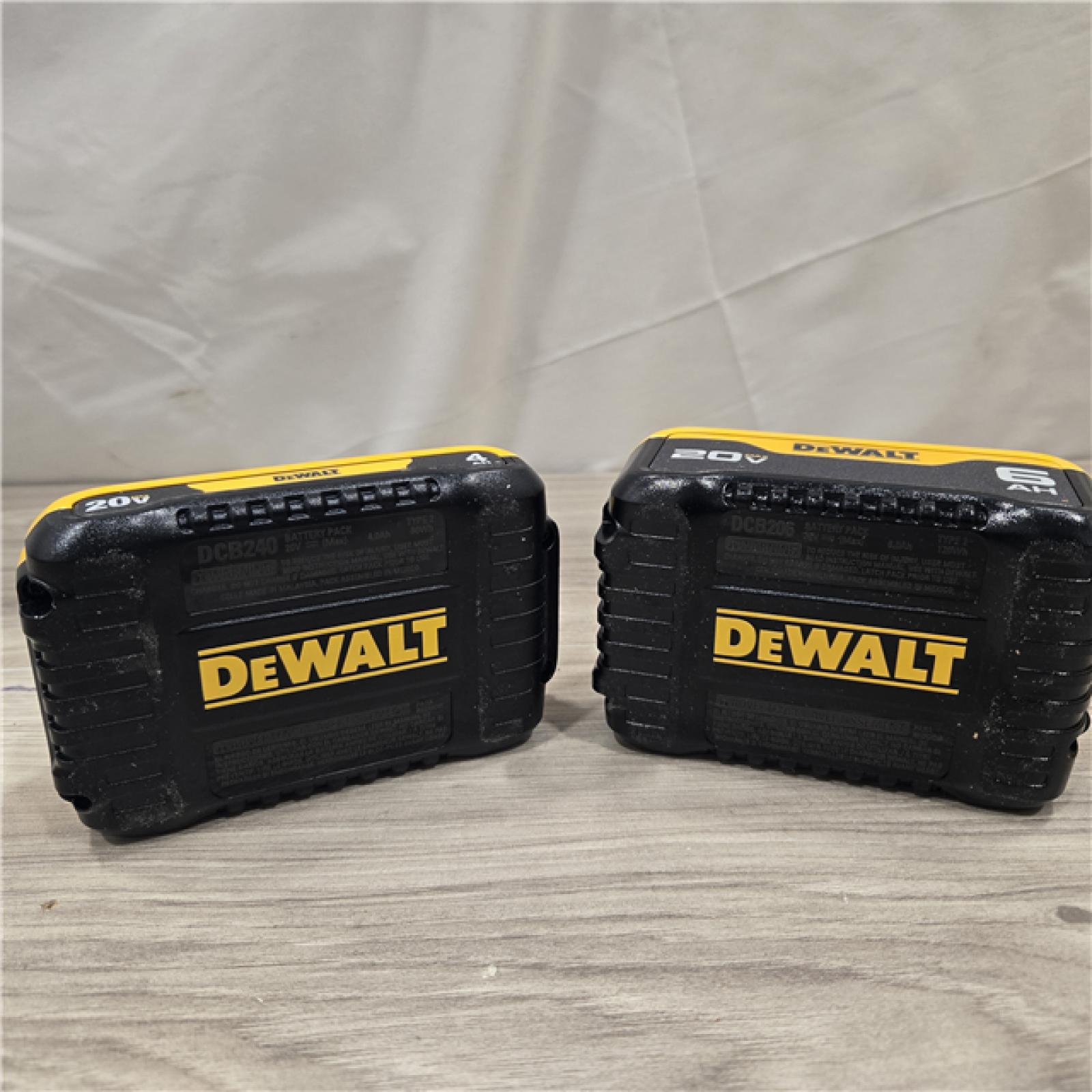 AS-IS DEWALT 20V MAX Lithium-Ion 6.0Ah and 4.0Ah Battery and Charger Starter Kit