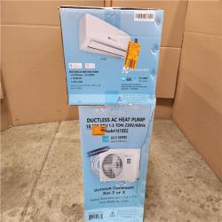 Phoenix Location NEW Hessaire DIY 22.5 SEER2 18,000 BTU Wi-Fi 1.5-Ton Ductless Mini Split Air Conditioner,Heat Pump, Variable Speed Inverter-208V/230V