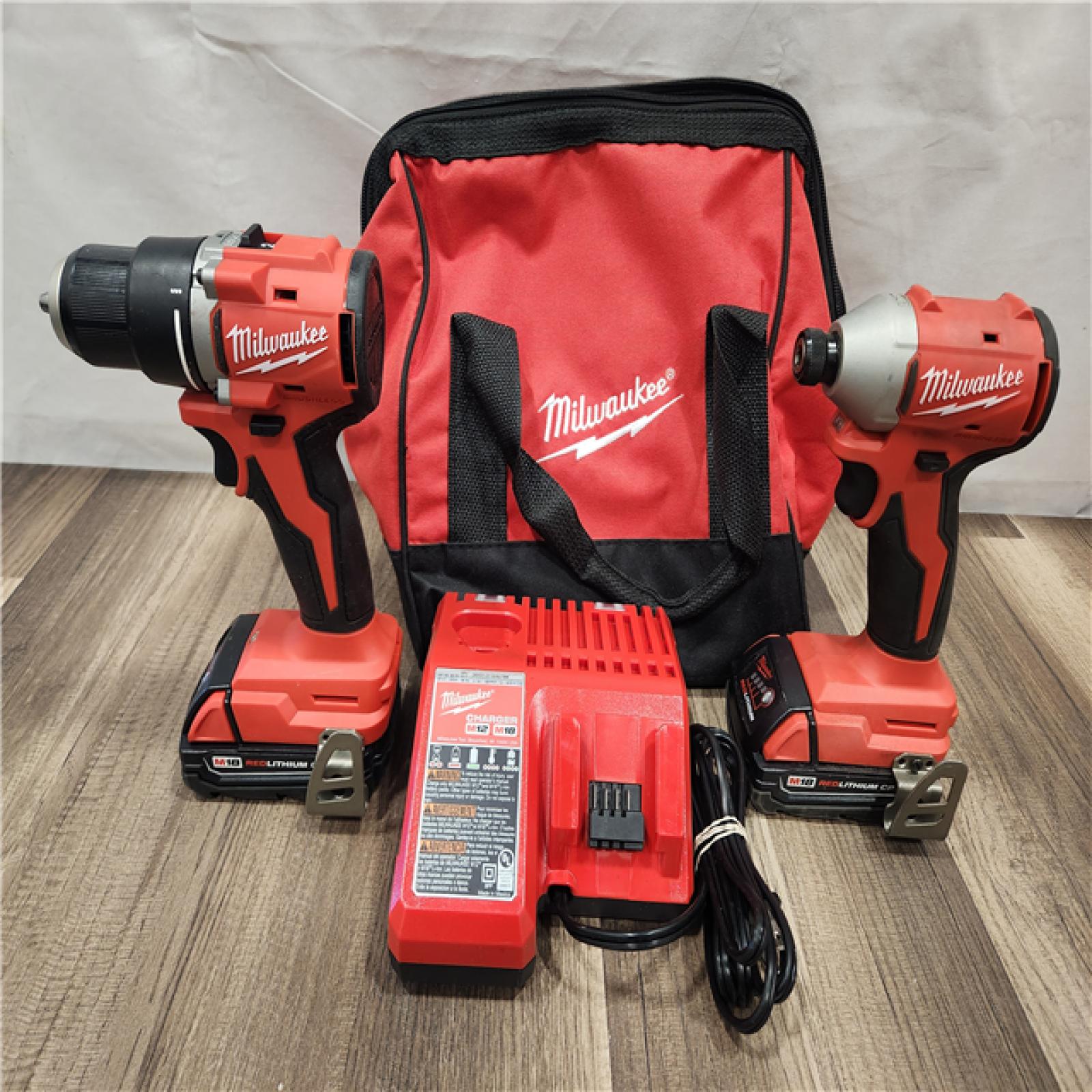 AS-IS- Milwaukee M18 Compact Brushless 2-Tool Combo Kit