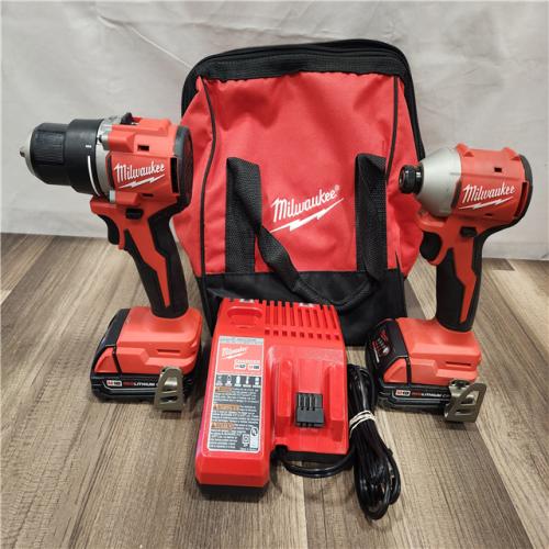 AS-IS- Milwaukee M18 Compact Brushless 2-Tool Combo Kit