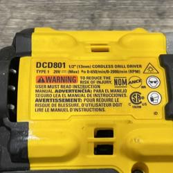 AS-IS DEWALT 20V XR Lithium-Ion Cordless Brushless 1/2 in. Drill/Driver Kit