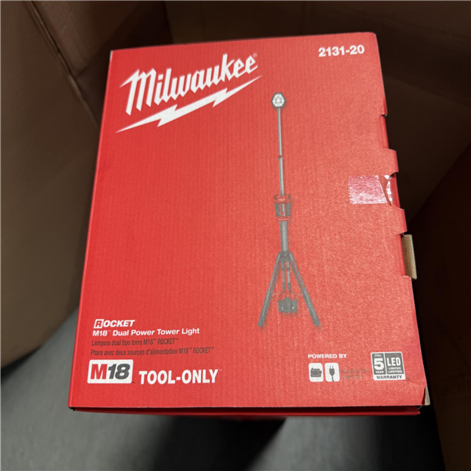 California NEW Milwaukee M18 Dual Power Tower Light (Tool Only)