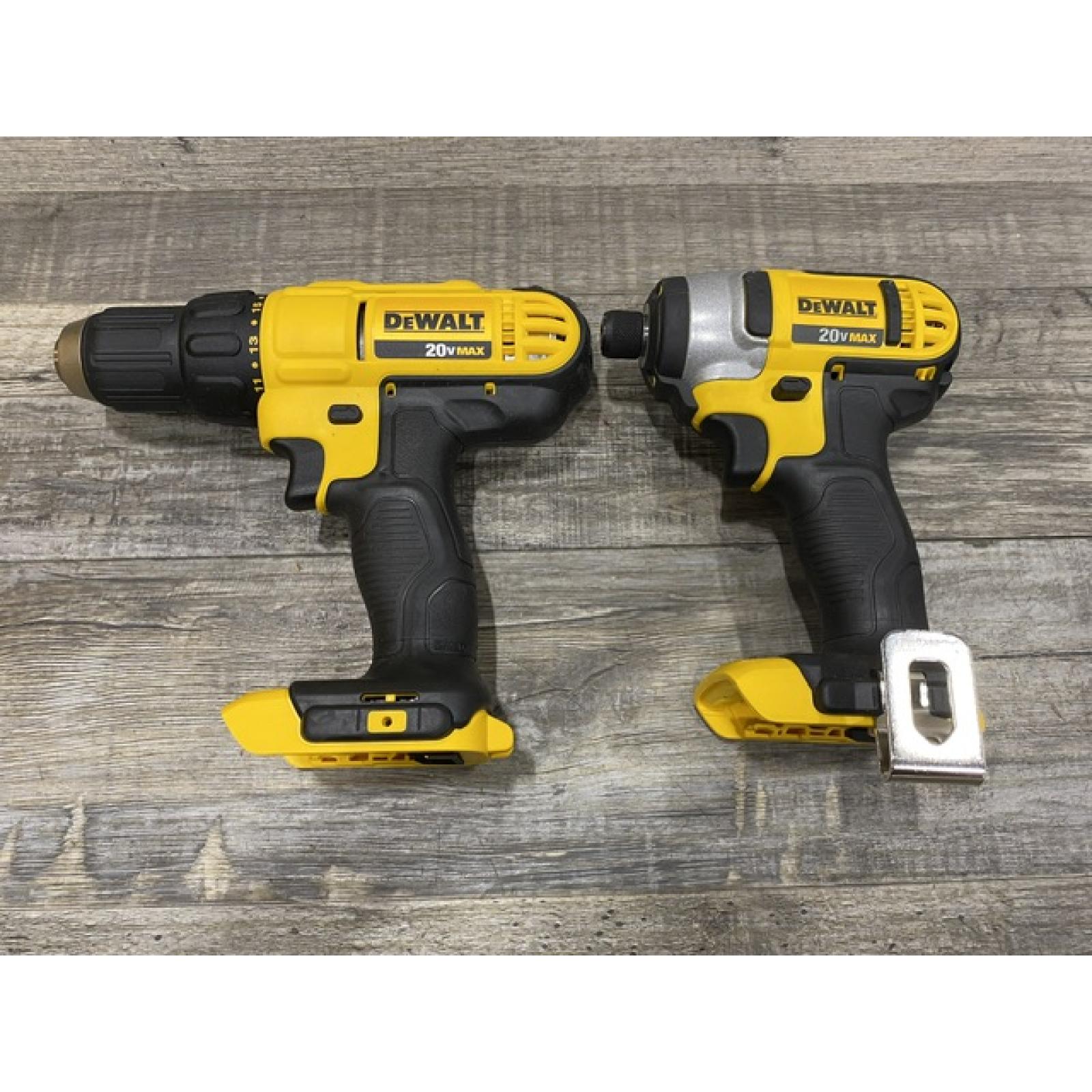 AS-IS DEWALT 20V MAX Cordless Drill/Impact 2 Tool Combo Kit