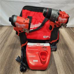 AS-IS- Milwaukee 12V Brushless Hammer Drill and Impact Driver Combo Kit