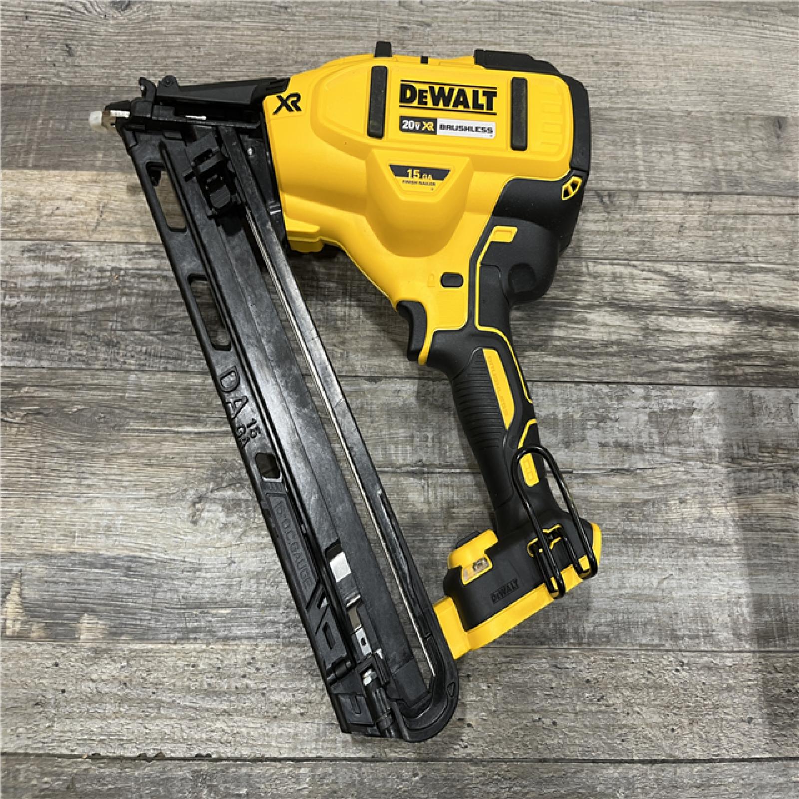 AS-IS DEWALT Cordless 20V MAX XR Angled Finish Nailer (Tool Only)