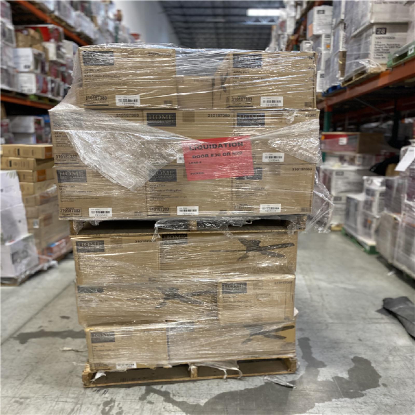 DALLAS LOCATION - Home Decorators Collection Ashby Park 52 in. Integrated Color Changing LED Bronze Ceiling Fan with Light Kit and Remote Control PALLET-(31 UNITS)