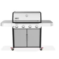 DALLAS LOCATION - Weber Genesis S-415 4-Burner Liquid Propane Gas Grill in Stainless Steel