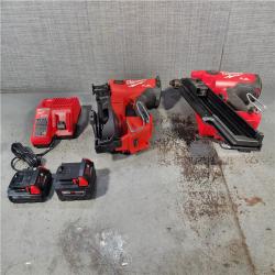 HOUSTON LOCATION - AS-IS Milwaukee 2 Tool Combo Kit W/ (2) Battery & Charger