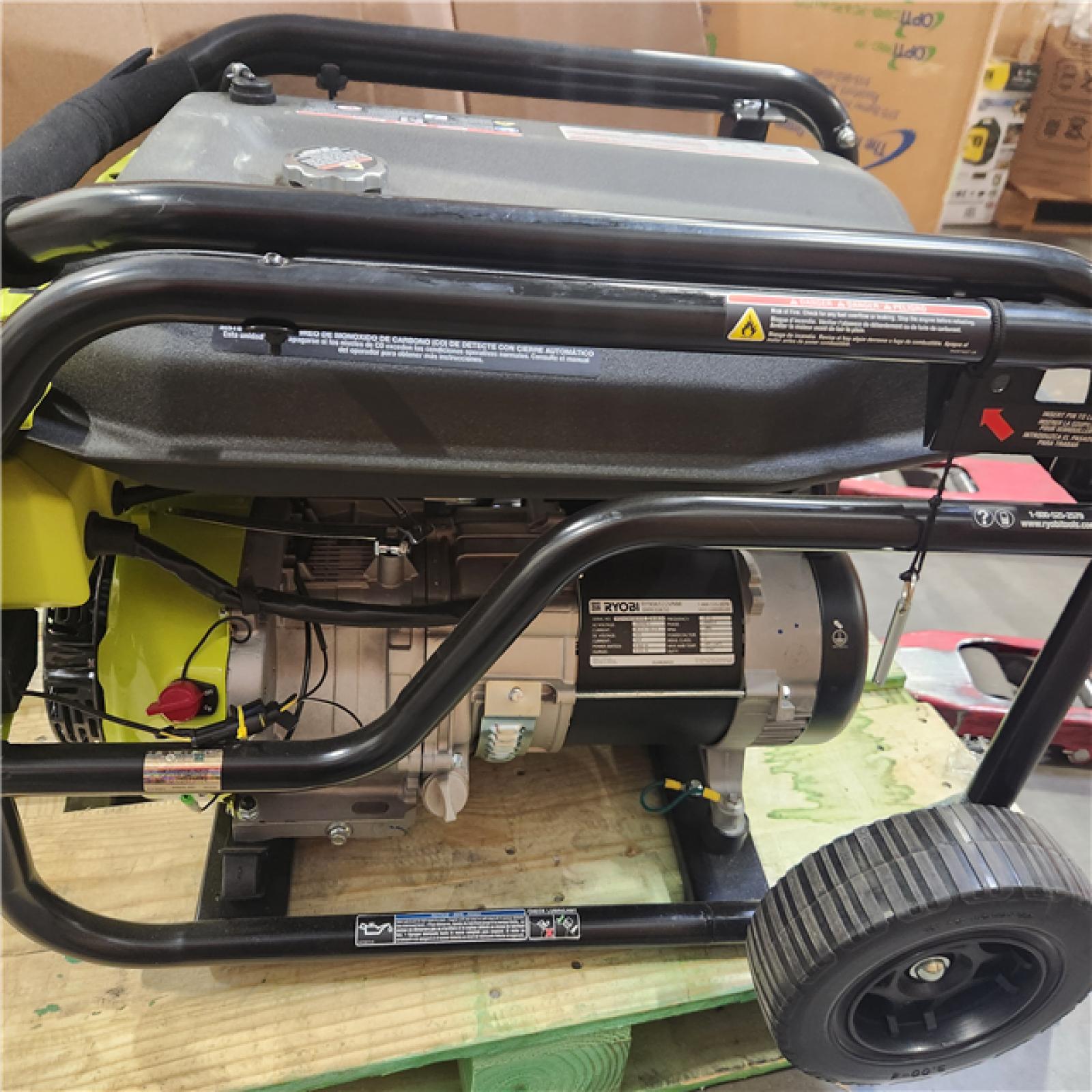 Dallas Location - As-Is RYOBI RYOBI 6,800-Watt Gasoline Portable Generator