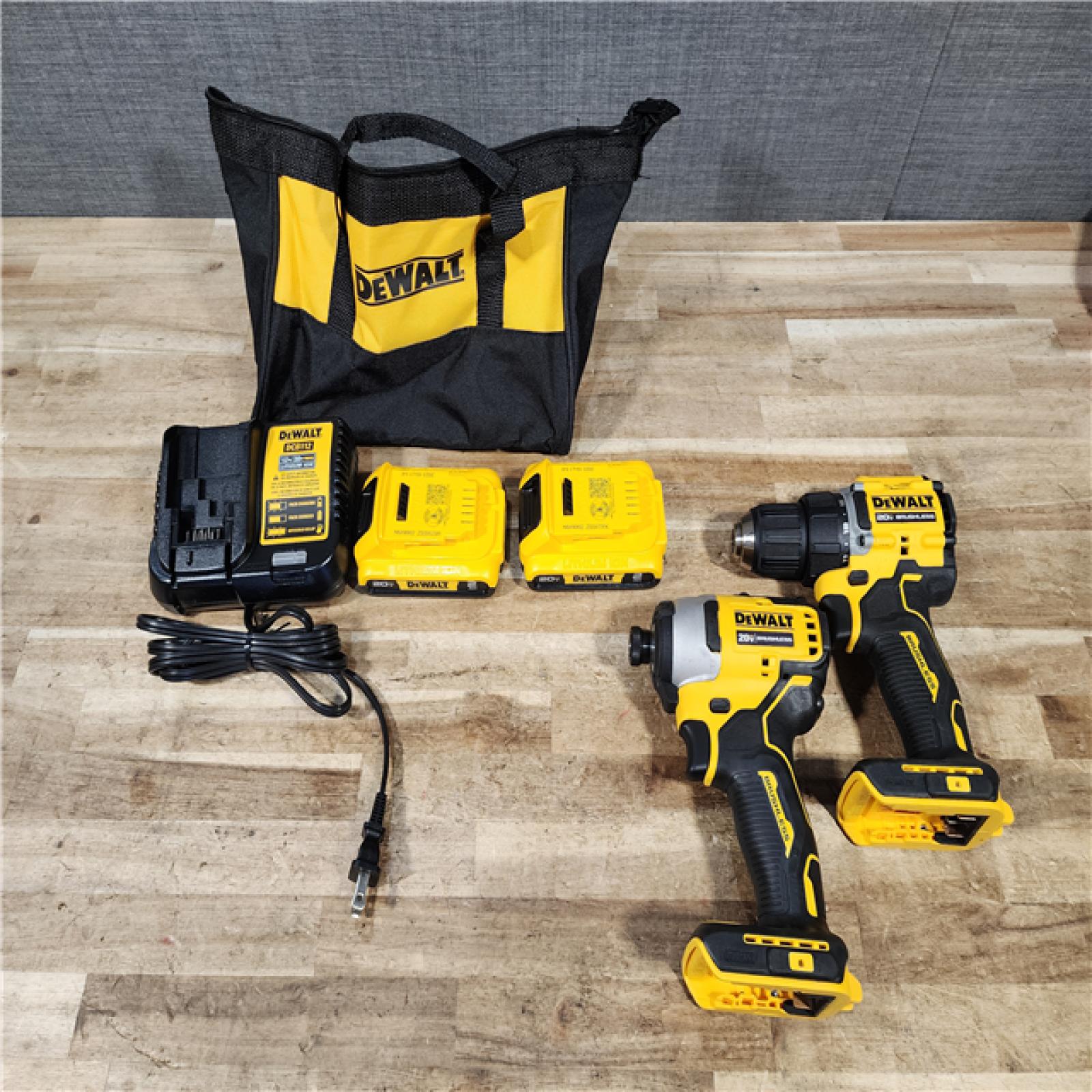 HOUSTON LOCATION - AS - IS DEWALT ATOMIC 20-Volt MAX Lithium-Ion Cordless Combo Kit
