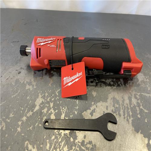 AS-IS - Milwaukee M12 FUEL 12V Lithium-Ion Brushless Cordless 1/4 in. Straight Die Grinder