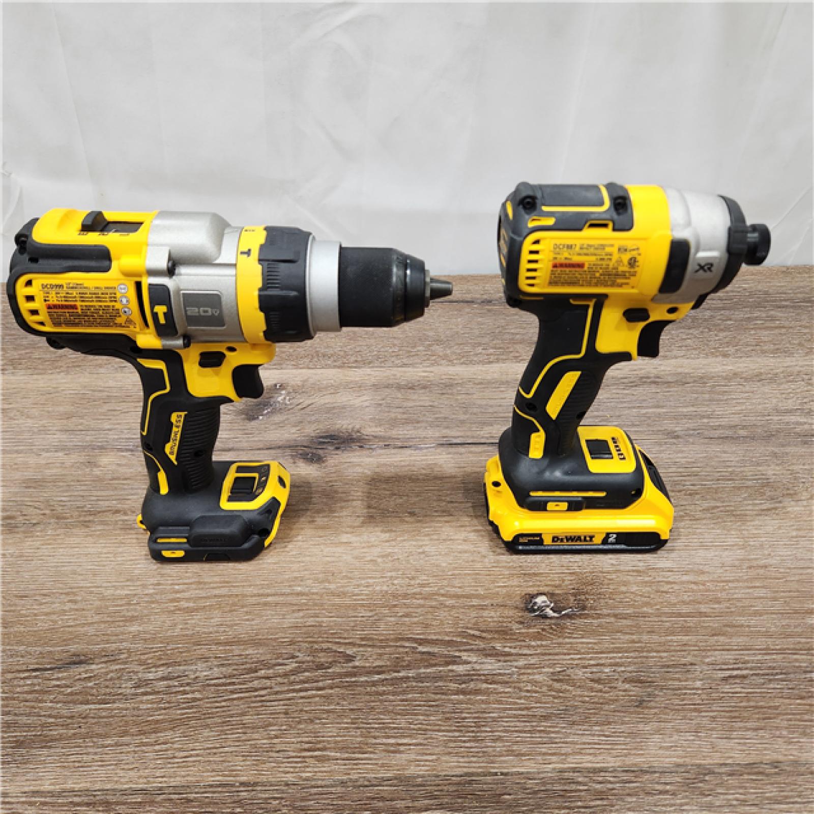 AS-IS DEWALT DCK2100D1T1 20V MAX FLEXVOLT ADVANTAGE Lithium Ion Brushless Cordless 2-Tool Combo Kit W/ Hammer Drill and (Not included Impact Driver 2.0 Ah)
