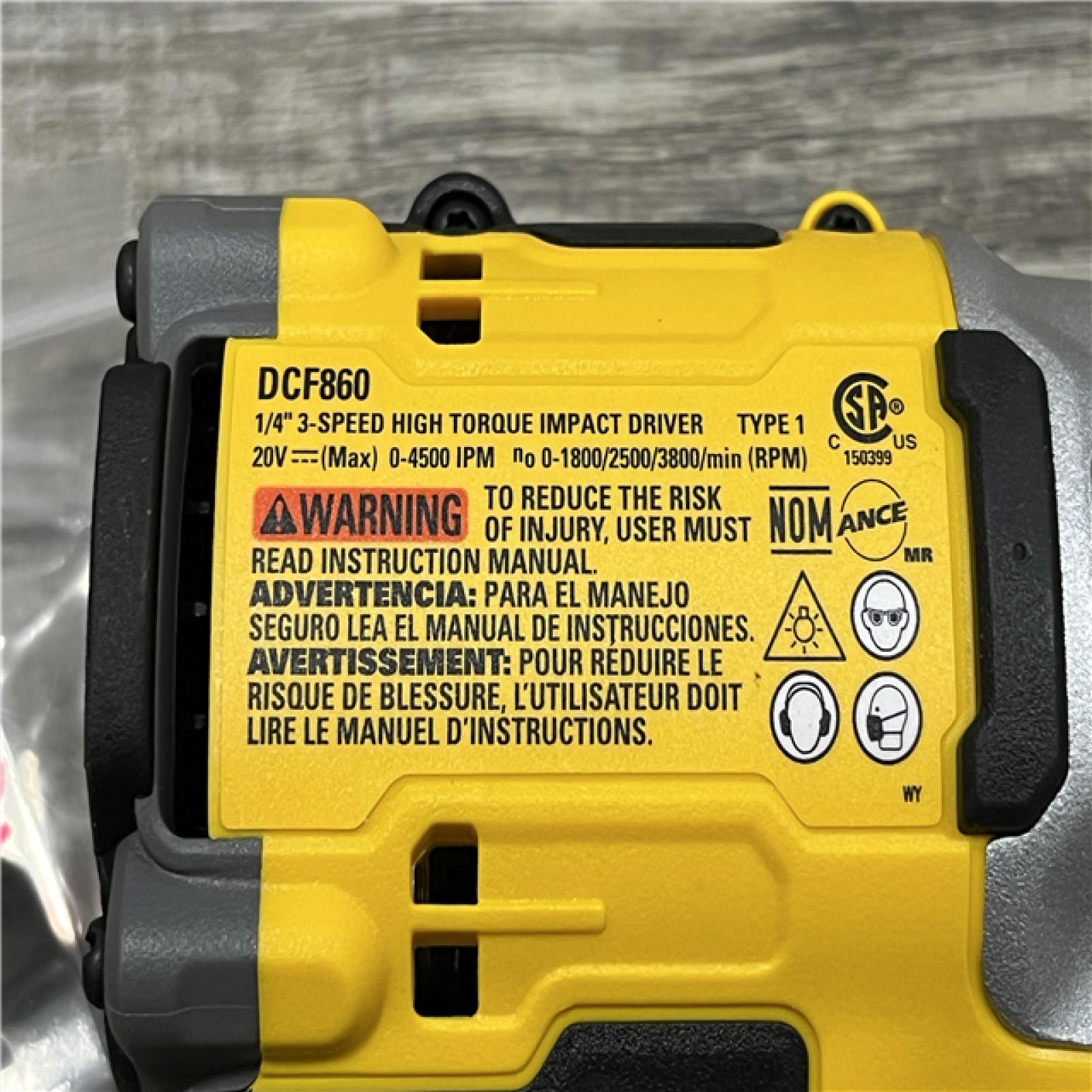 AS-IS DEWALT 20V MAX XR Cordless Impact Driver (Tool Only)