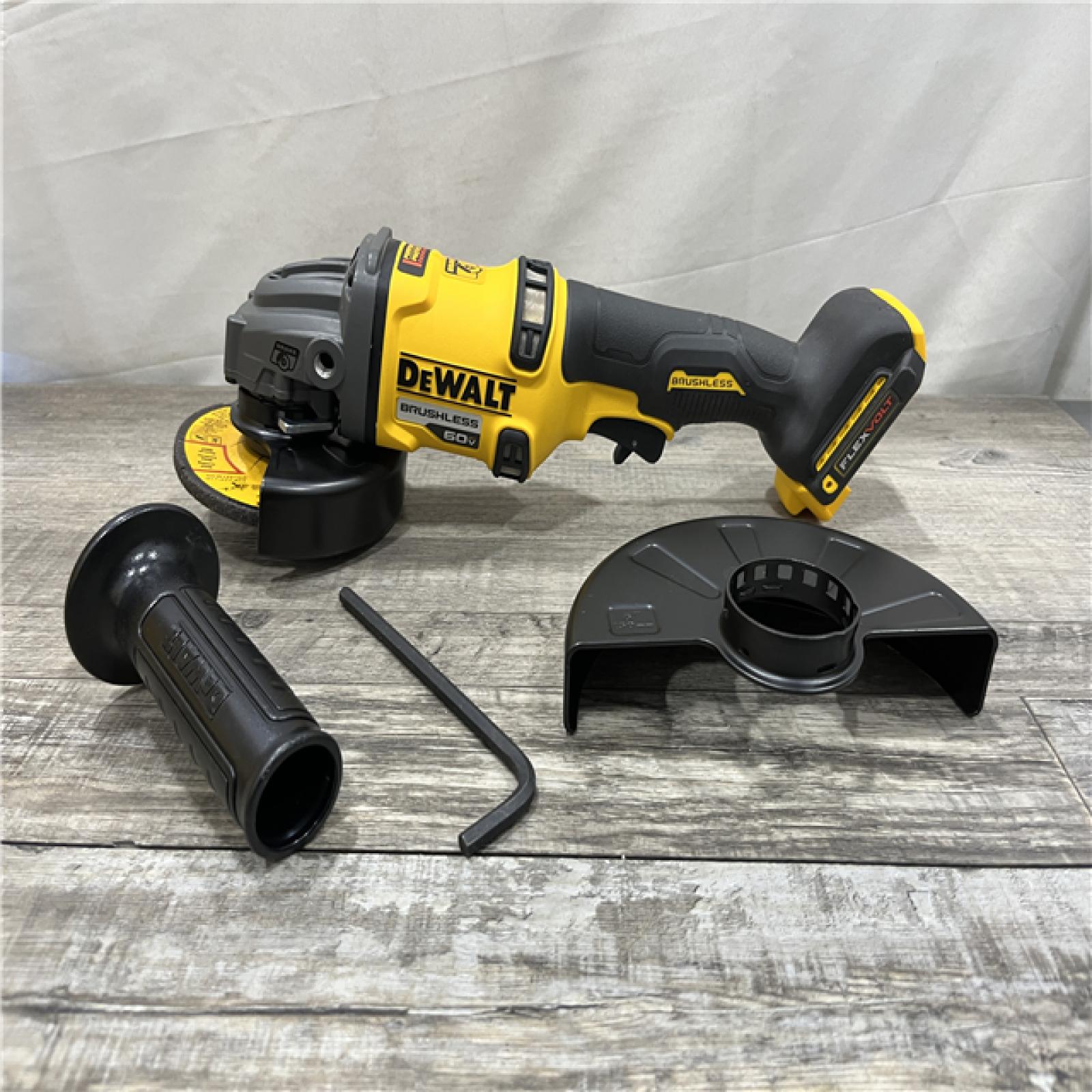 AS-IS DEWALT FLEXVOLT 60V MAX Cordless Brushless 4.5 in. to 6 in. Small Angle Grinder with Kickback Brake (Tool Only)