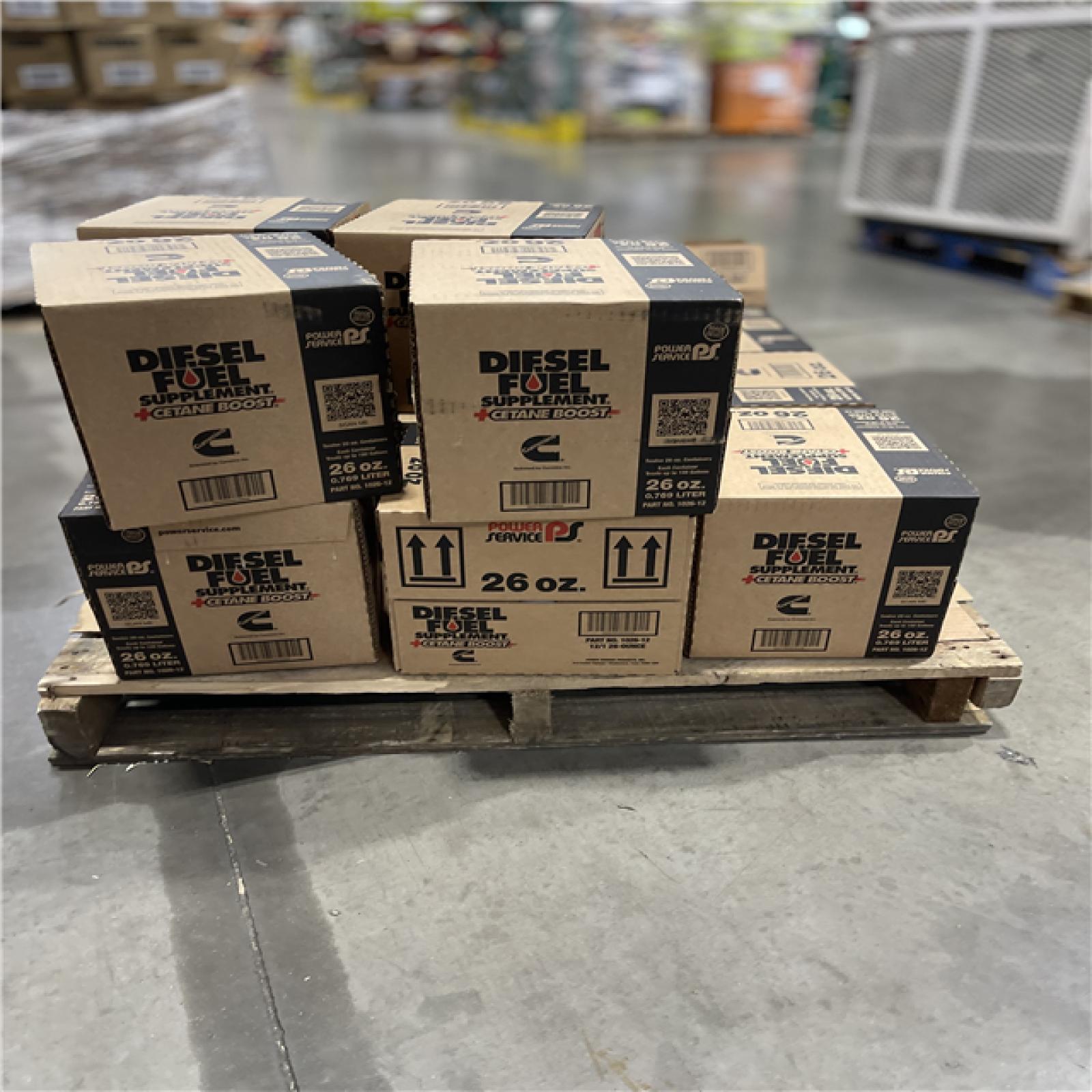 DALLAS LOCATION - POWER SERVICE Fuel Anti-Gel Diesel Fuel Supplement +Cetane Boost Diesel 26 oz PALLET-(16 CASES)