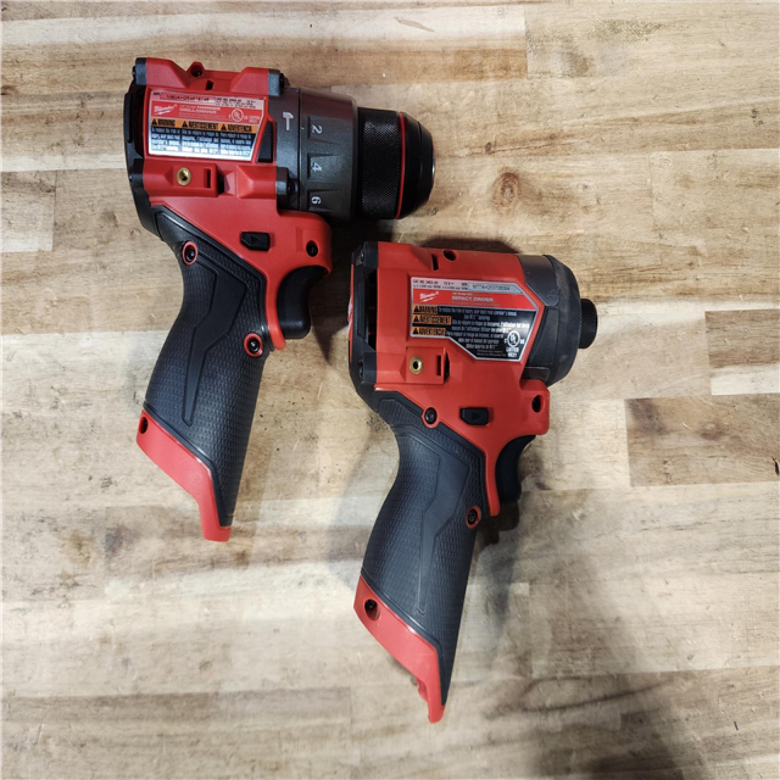 HOUSTON LOCATION - AS-IS (APPEARS LIKE NEW) Milwaukee FUEL 12-Volt Lithium-Ion Brushless Cordless Hammer Drill and Impact Driver Combo Kit