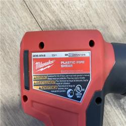 AS-IS Milwaukee M12 12V Lithium-Ion Cordless PVC Pipe Shear (Tool-Only)