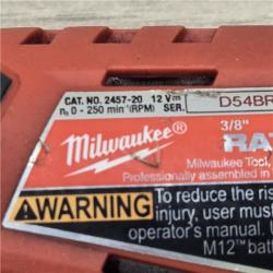 AS-IS MILWAUKEE 2457-20 .38 in. M12 Cordless Ratchet (Tool-Only)