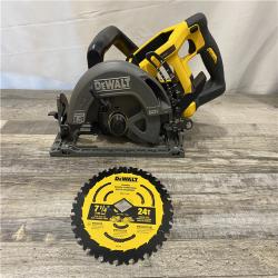 AS-IS DEWALT FLEXVOLT 60V MAX Cordless Brushless 7-1/4 in. Wormdrive Style Circular Saw (Tool Only)