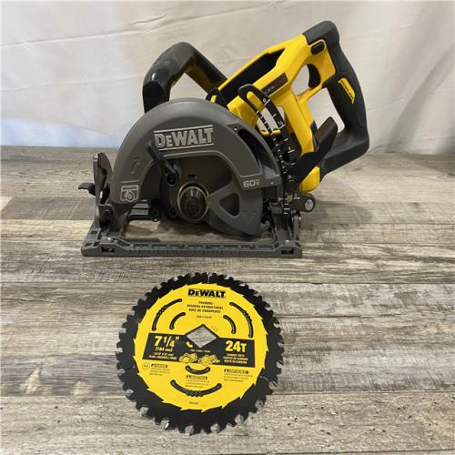 AS-IS DEWALT FLEXVOLT 60V MAX Cordless Brushless 7-1/4 in. Wormdrive Style Circular Saw (Tool Only)