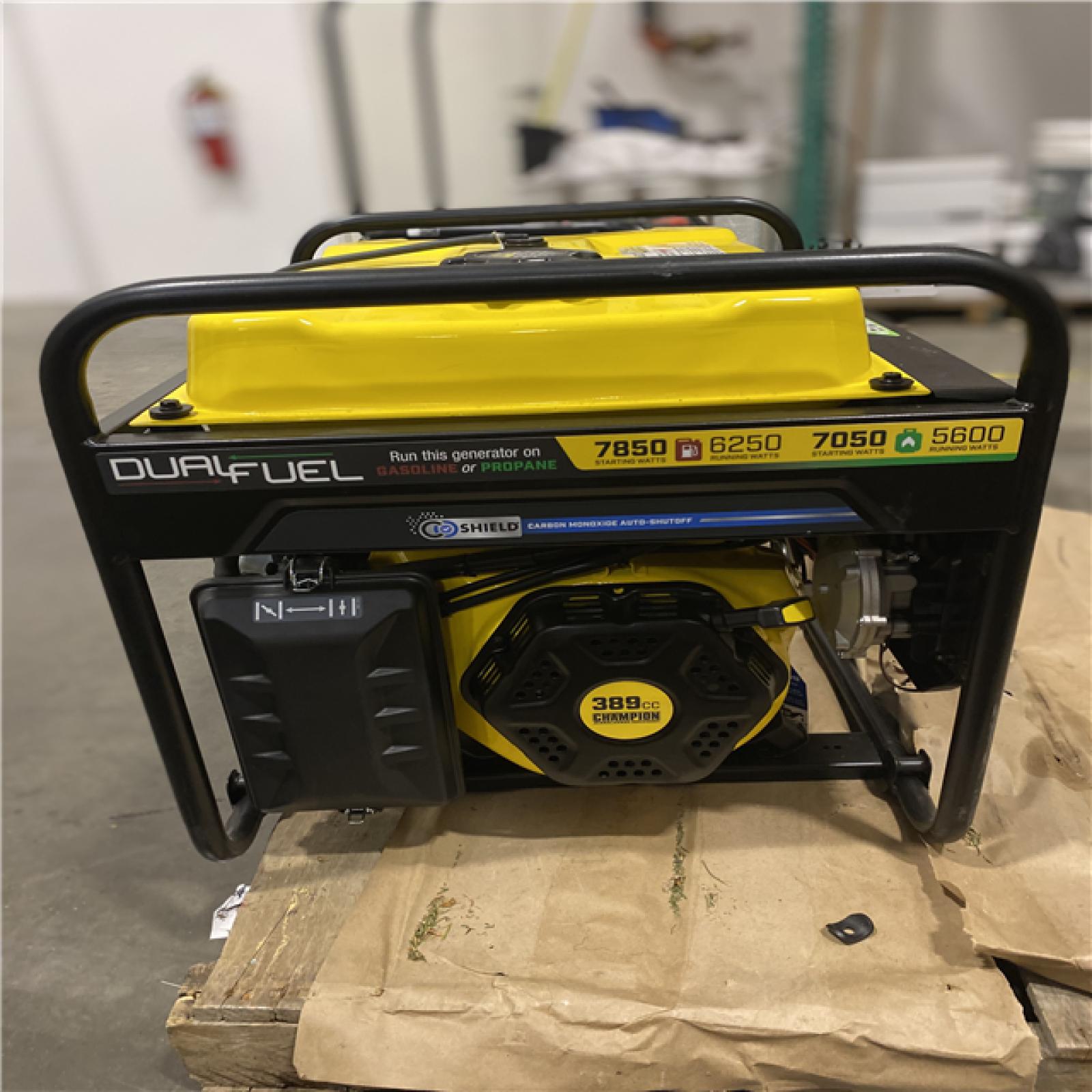 Dallas Location - As-Is Champion 201463 7850W Dual Fuel Generator