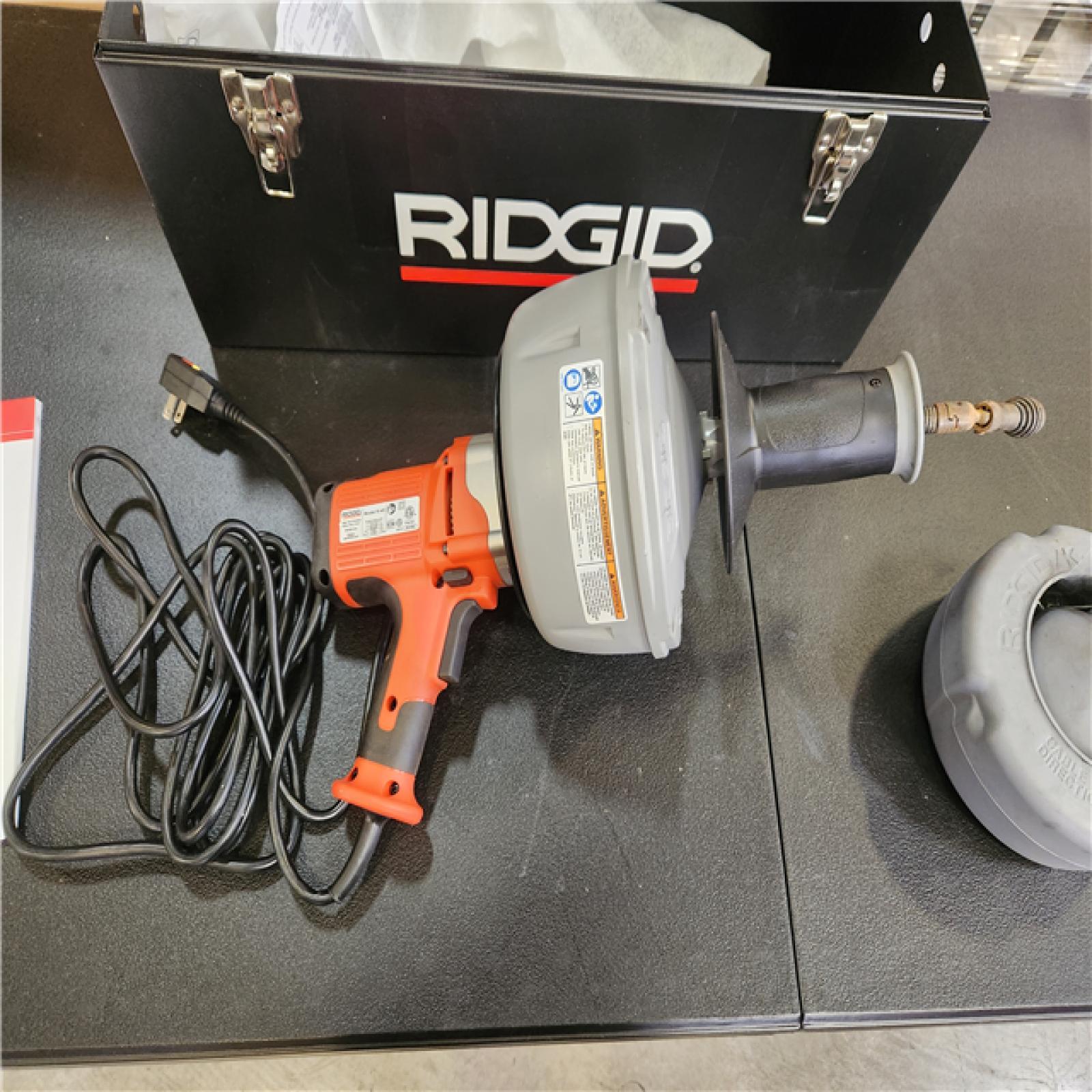 Phoenix RIDGID K-45 120V Auto-Feed Drain Cleaning Machine with C-1IC and C-6 Cables  Tool Set  and Carrying Case