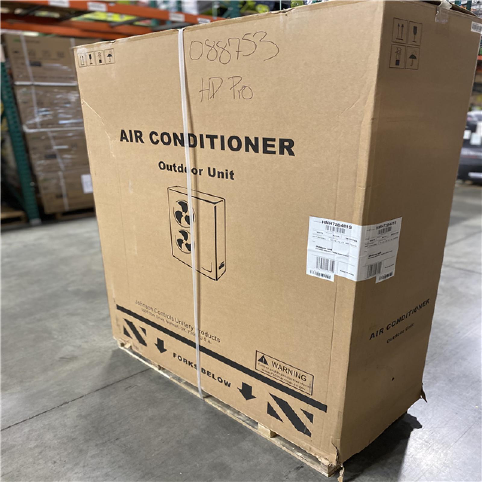 DALLAS LOCATION - Johnson Controls 17 SEER2 4 Ton Horizontal Side Discharge Modulating Heat Pump