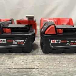 AS-IS Milwaukee FUEL 18V Lithium-Ion Brushless Cordless Hammer Drill and Impact Driver Combo Kit