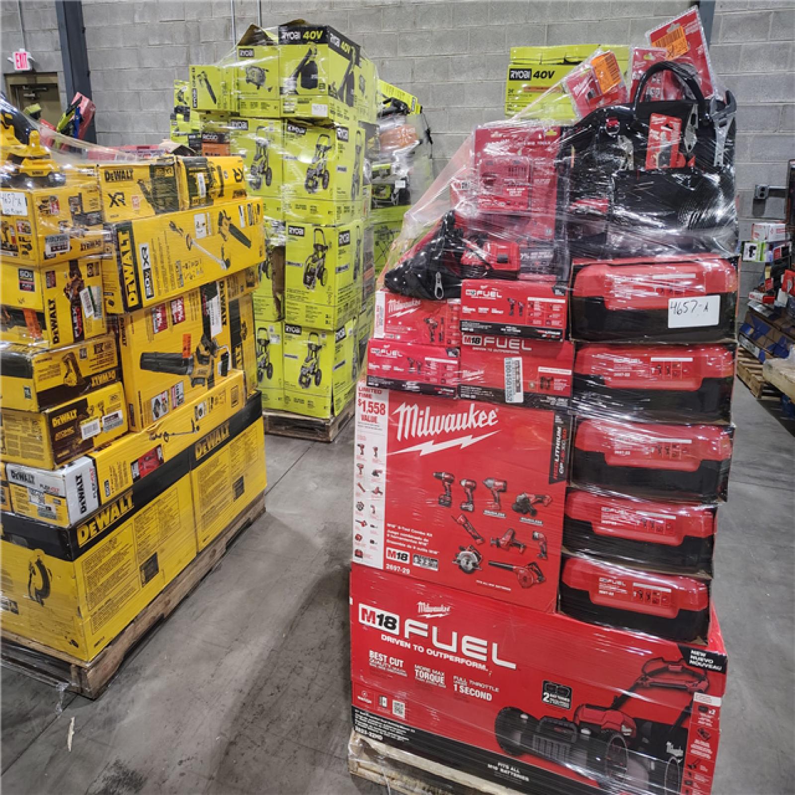 Pittston Location As-Is Power Tools Partial Truckload (10 Pallets) 4657-A