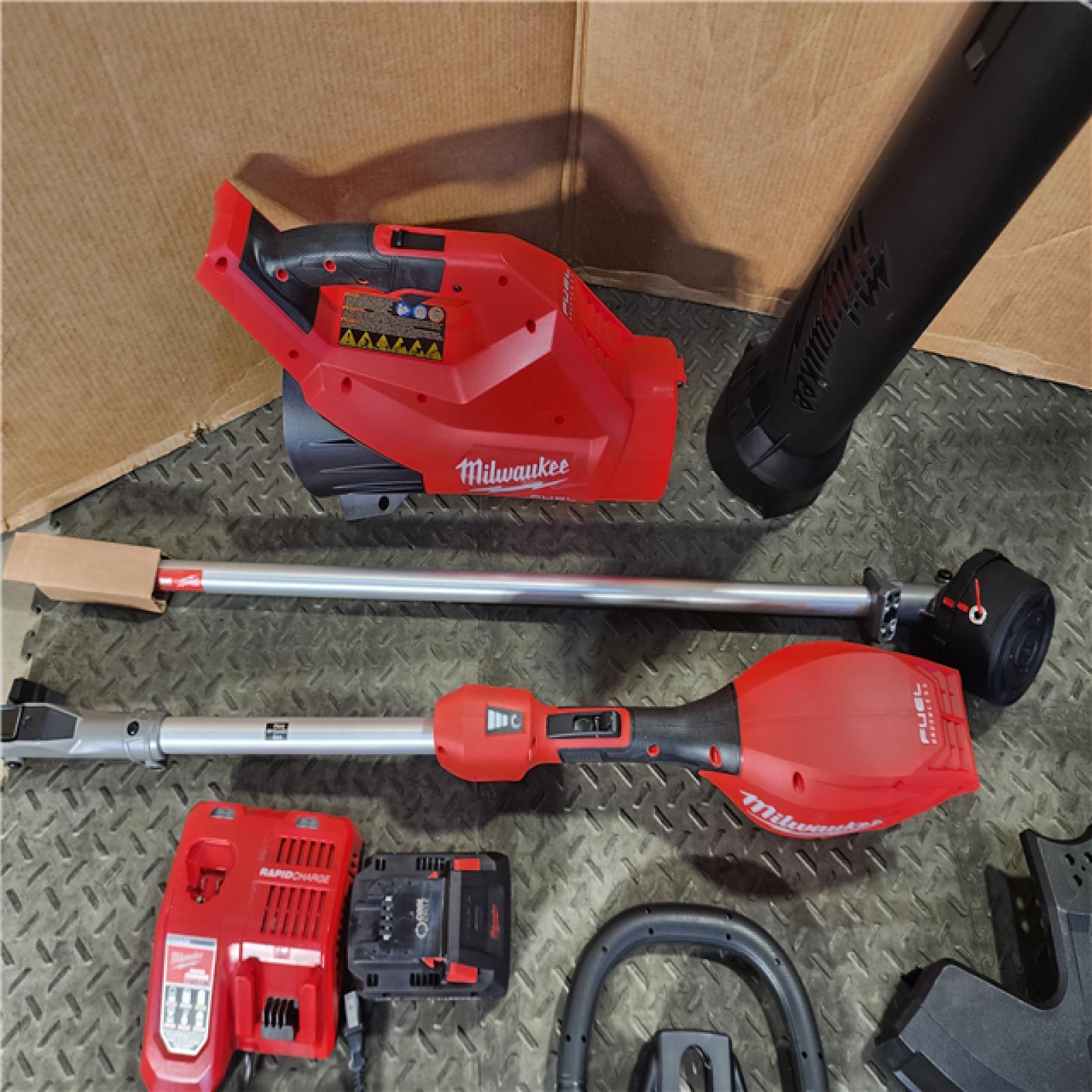HOUSTON LOCATION - AS-IS (APPEARS LIKE NEW) Milwaukee M18 FUEL String Trimmer/Blower Combo Kit