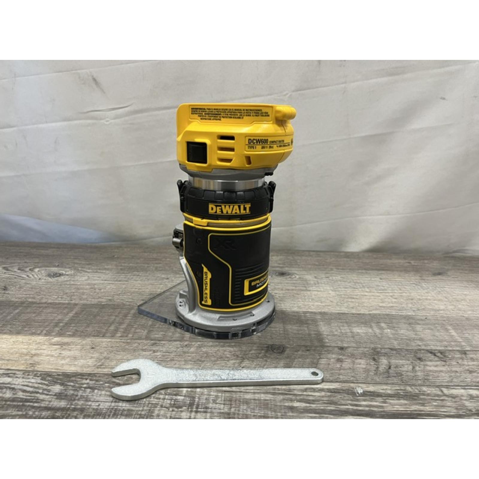 AS-IS DEWALT 20V MAX XR Cordless Brushless Fixed Base Compact Router (Tool Only)