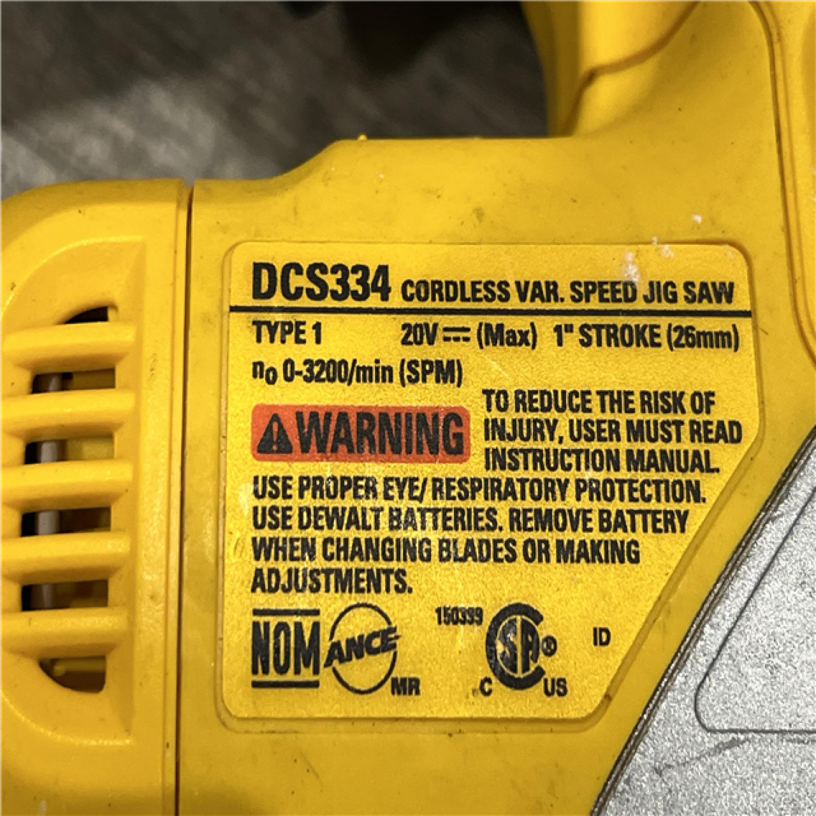 AS-IS DEWALT 20V MAX XR Cordless Brushless Jigsaw (Tool Only)