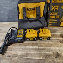 HOUSTON LOCATION - AS-IS DEWALT 20V MAX XR Hammer Drill and ATOMIC Impact Driver 2 Tool Cordless Combo Kit with (2) 4.0Ah Batteries, Charger, and Bag