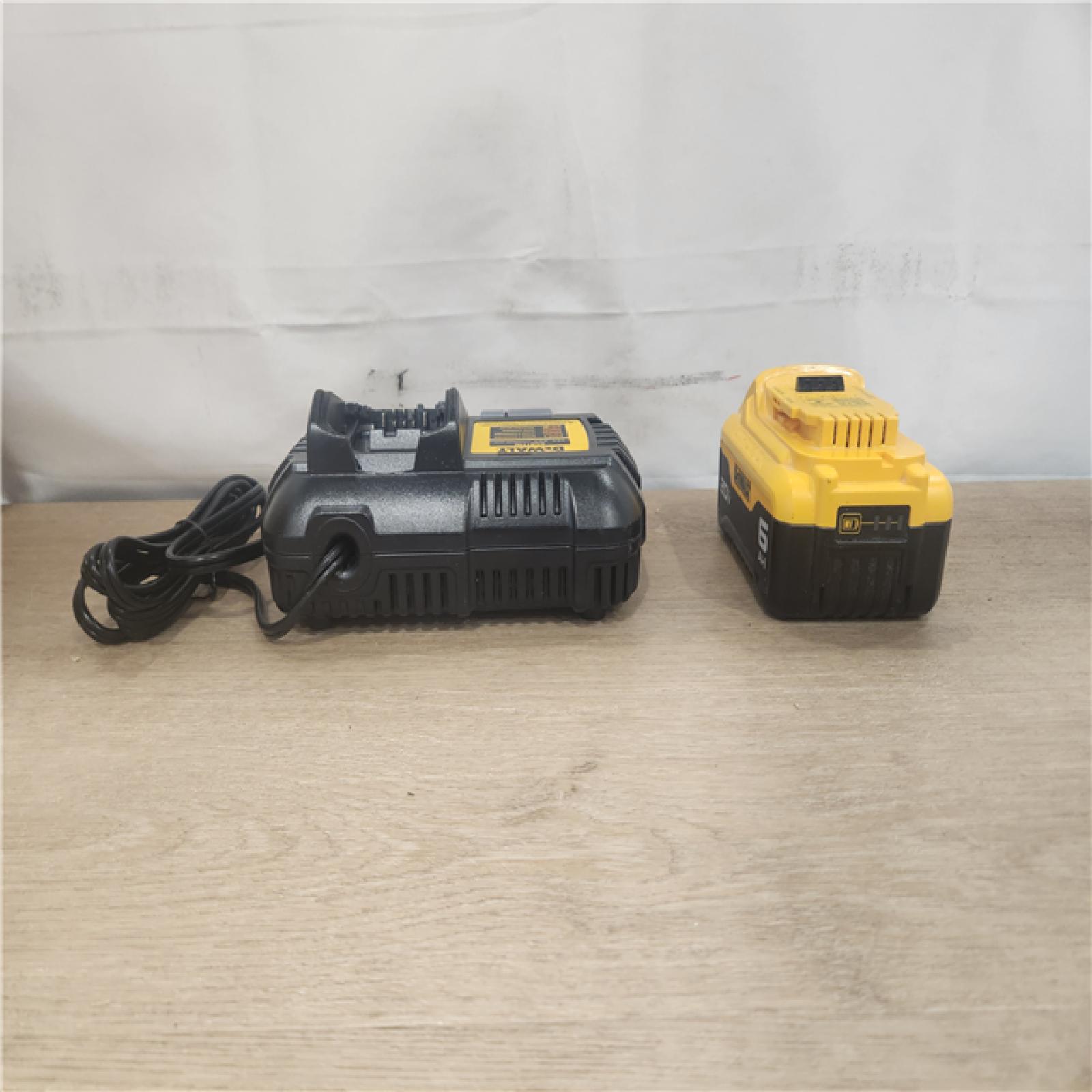 AS-IS- DEWALT 20V MAX Lithium-Ion 6.0 Ah Battery and Charger