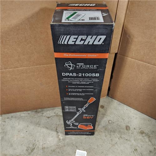 Houston location- AS-IS Echo DPAS-2100SBC1 EFORCE 56V Brushless Cordless Pro Attachment Trimmer Kit Appears in new condition