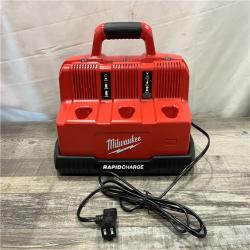 AS-IS Milwaukee 12-Volt/18-Volt Lithium-Ion Multi-Voltage 6-Port Sequential Rapid Battery Charger